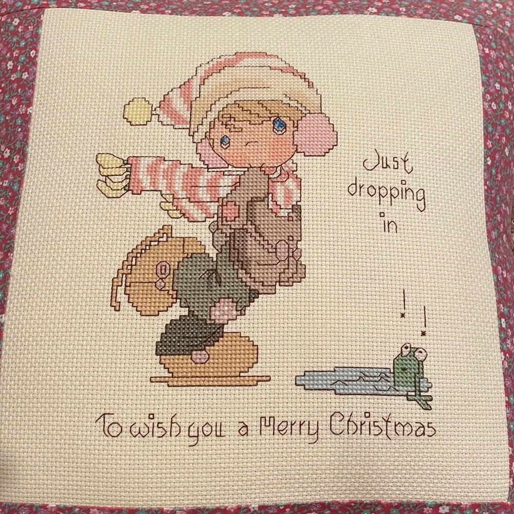 Precious Moments | Pillow | Handmade | Christmas